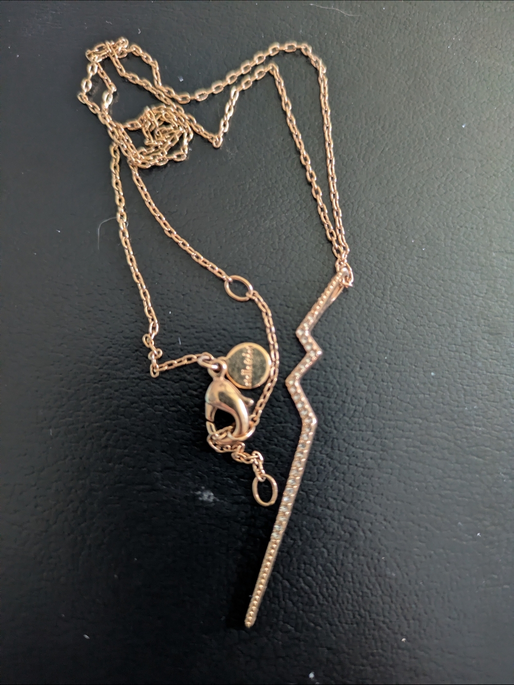 Stella And Dot Lightning Bolt Charm Necklace